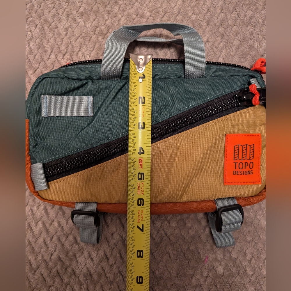 Topo Designs Mini Quick Pack Fanny Bag Belt Earth Tones Hiking Nature NWT - Picture 4 of 6
